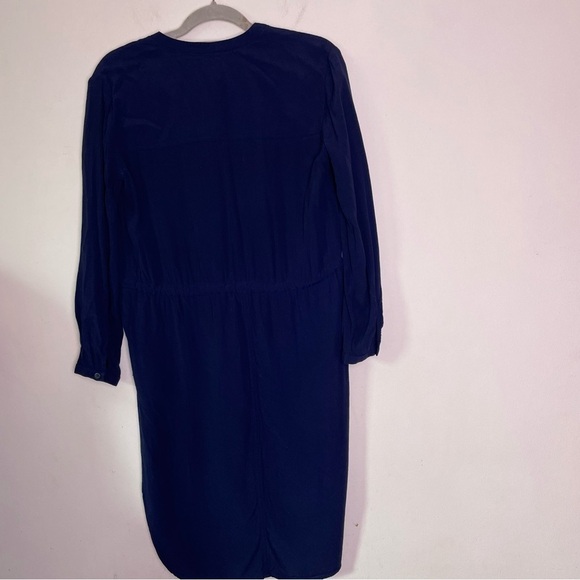 J crew tunic dress xs Navy Blue Nautical Tie Waist - Picture 3 of 4